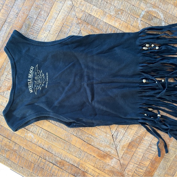 Harley-Davidson black Fringe women’s Tank Top - Picture 4 of 4